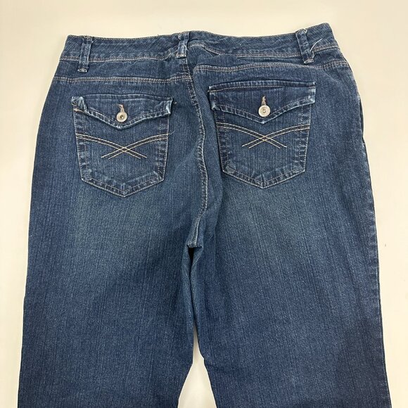 Sonoma Original Boot Women's size 14 Dark Wash Blue Denim Jeans   Great Conditi - Picture 4 of 4